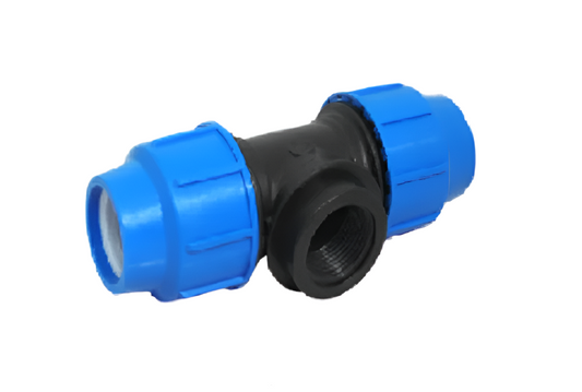 Alprene Compression 90° Female Tee | 16mm - 110mm Sizes