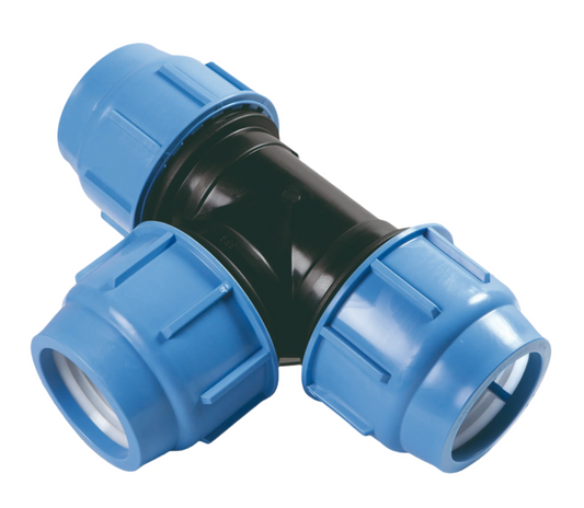 SAB Compression Equal Tee | 20mm - 110mm Sizes