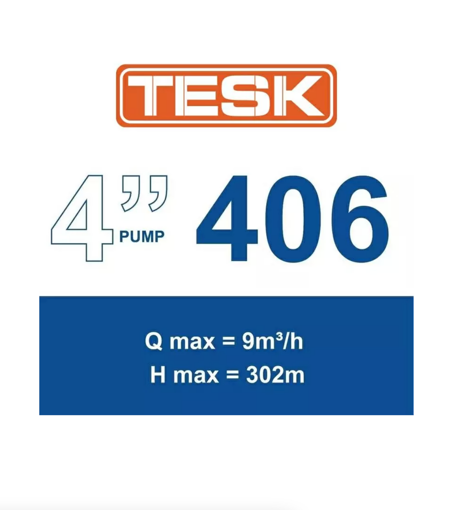 TESK 406 Series 4" Submersible Borehole Pumps