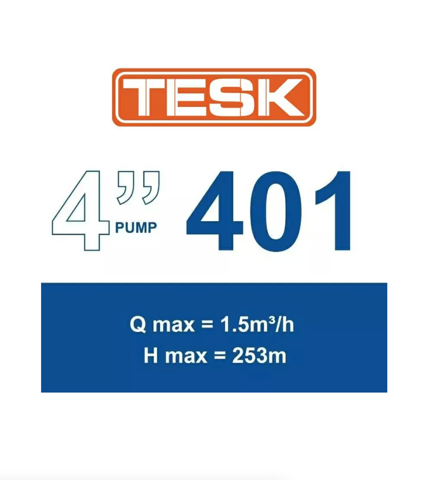 TESK 401 Series 4" Submersible Borehole Pumps