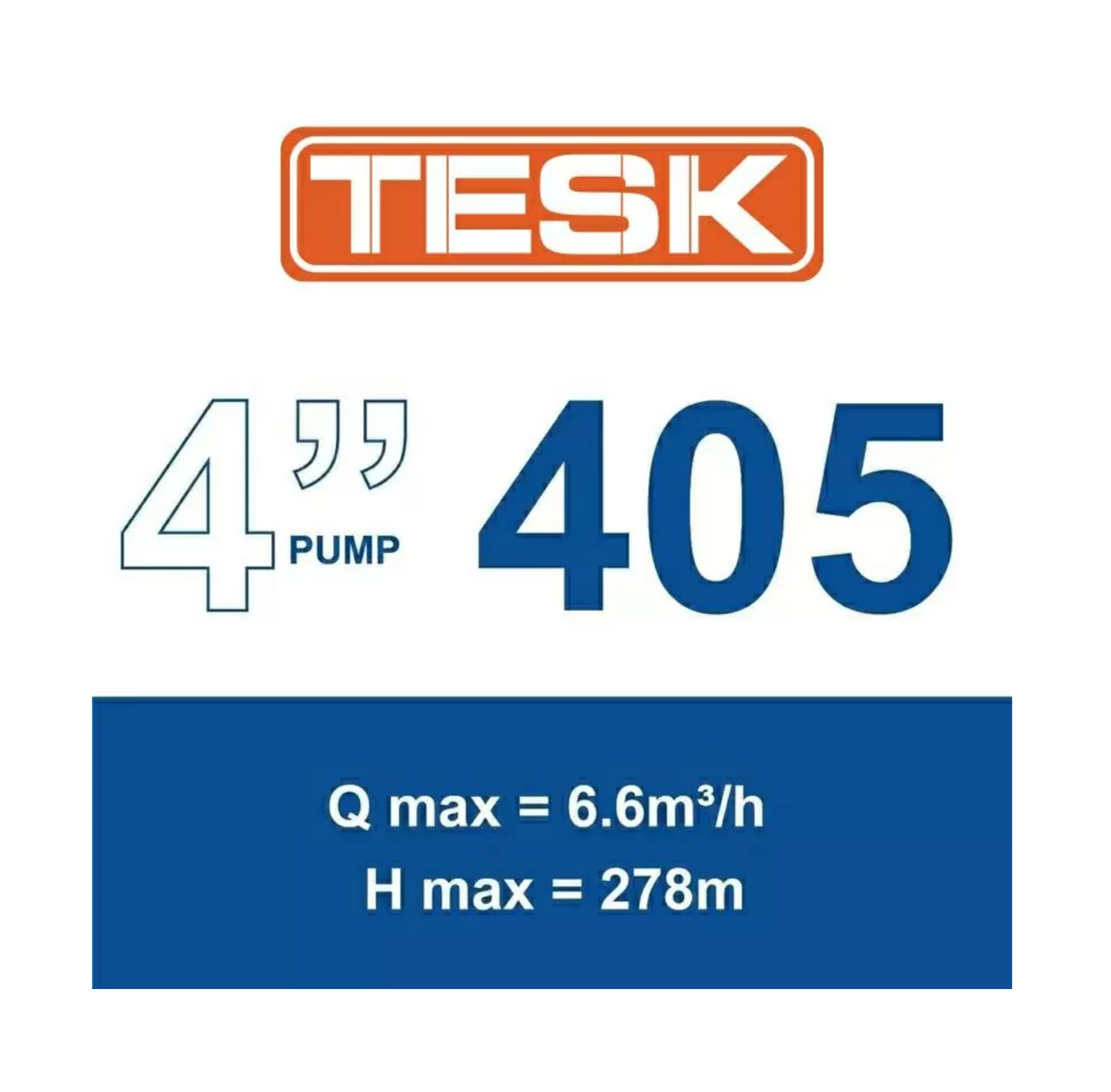 TESK 405 Series 4" Submersible Borehole Pumps
