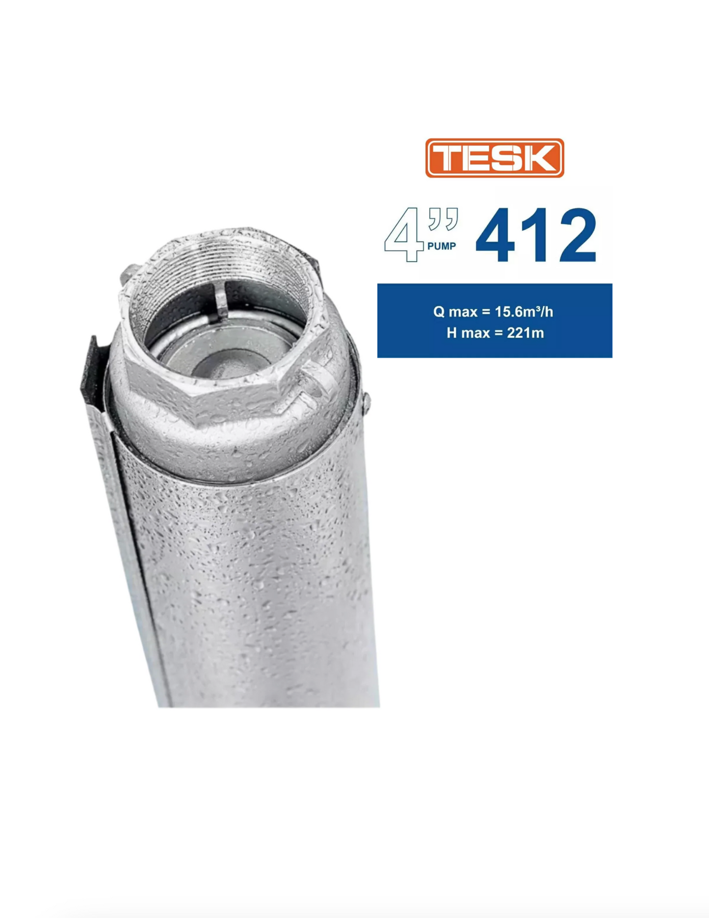 TESK 412 Series 4" Submersible Borehole Pumps