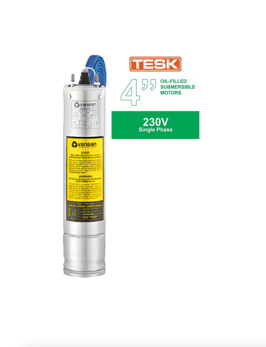 TESK 4" Submersible Motors | 230V Oil Filled Single Phase