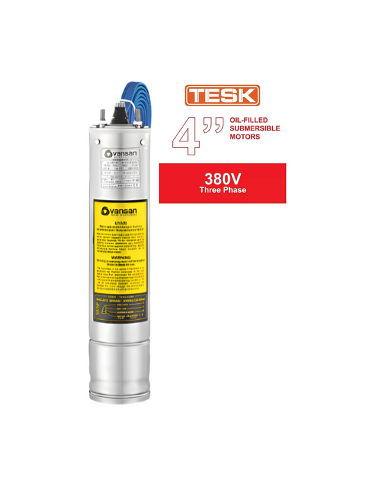 TESK 4" Submersible Motors | 380V Oil Filled Three Phase
